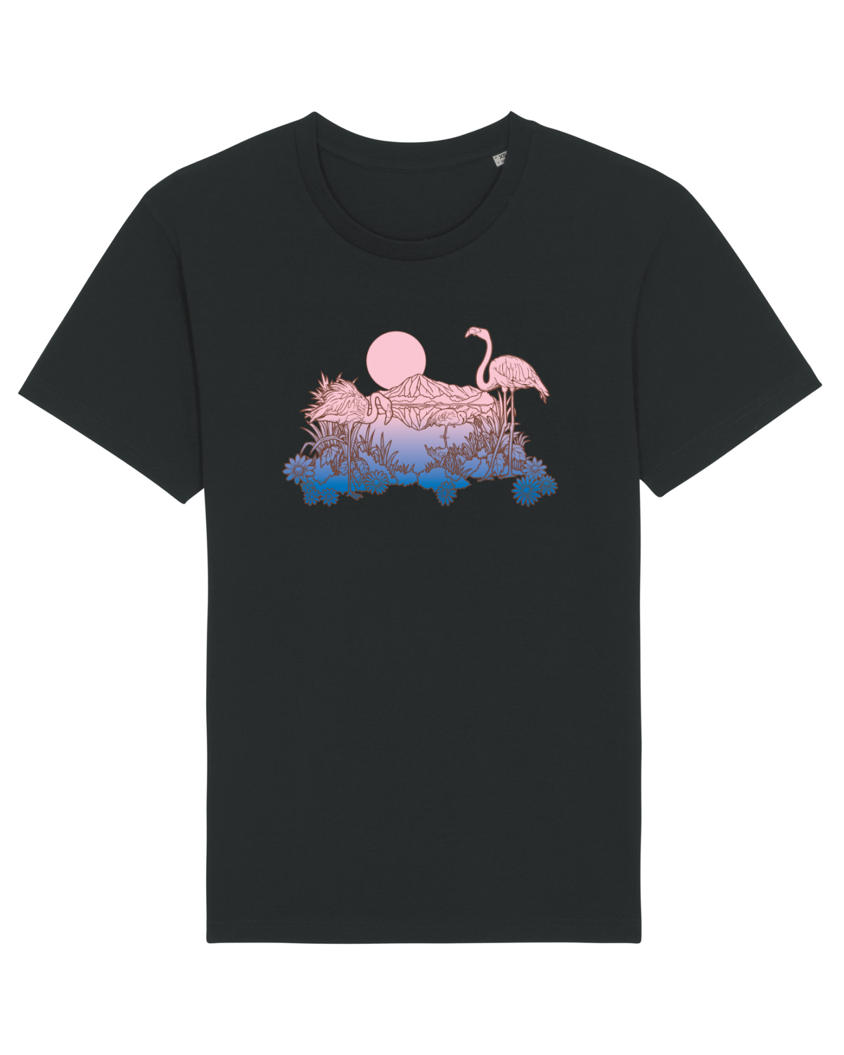 Tricou mânecă scurtă Unisex Rocker Black