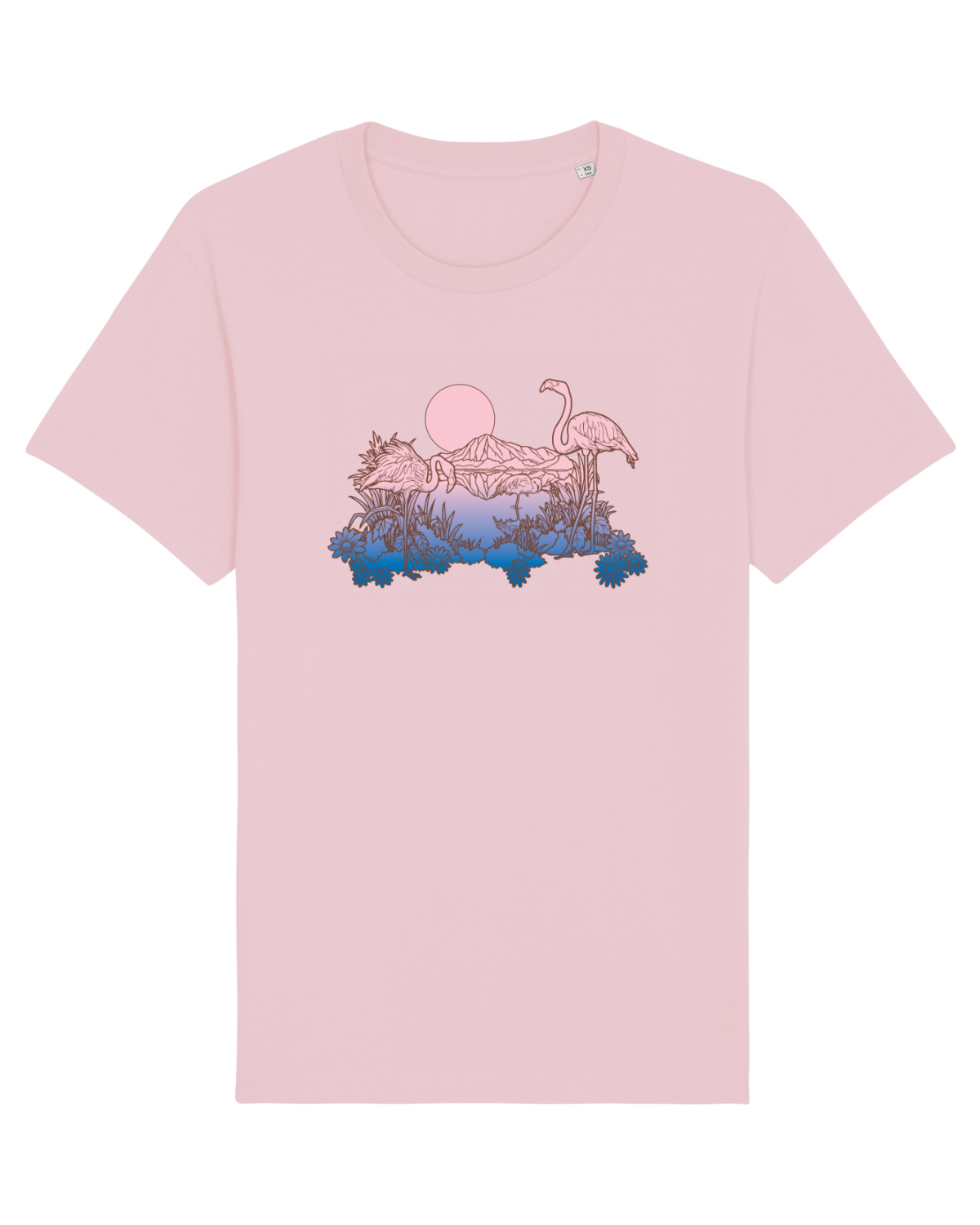 Tricou mânecă scurtă Unisex Rocker Cotton Pink