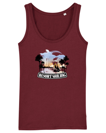 Resort Sailing Retro Burgundy