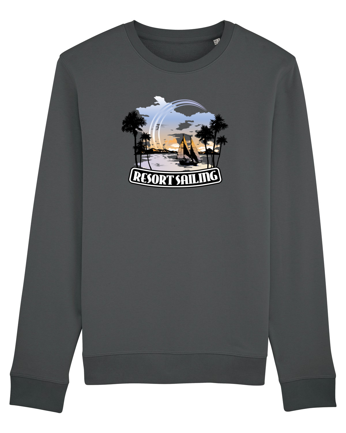 Bluză mânecă lungă Unisex Rise Anthracite