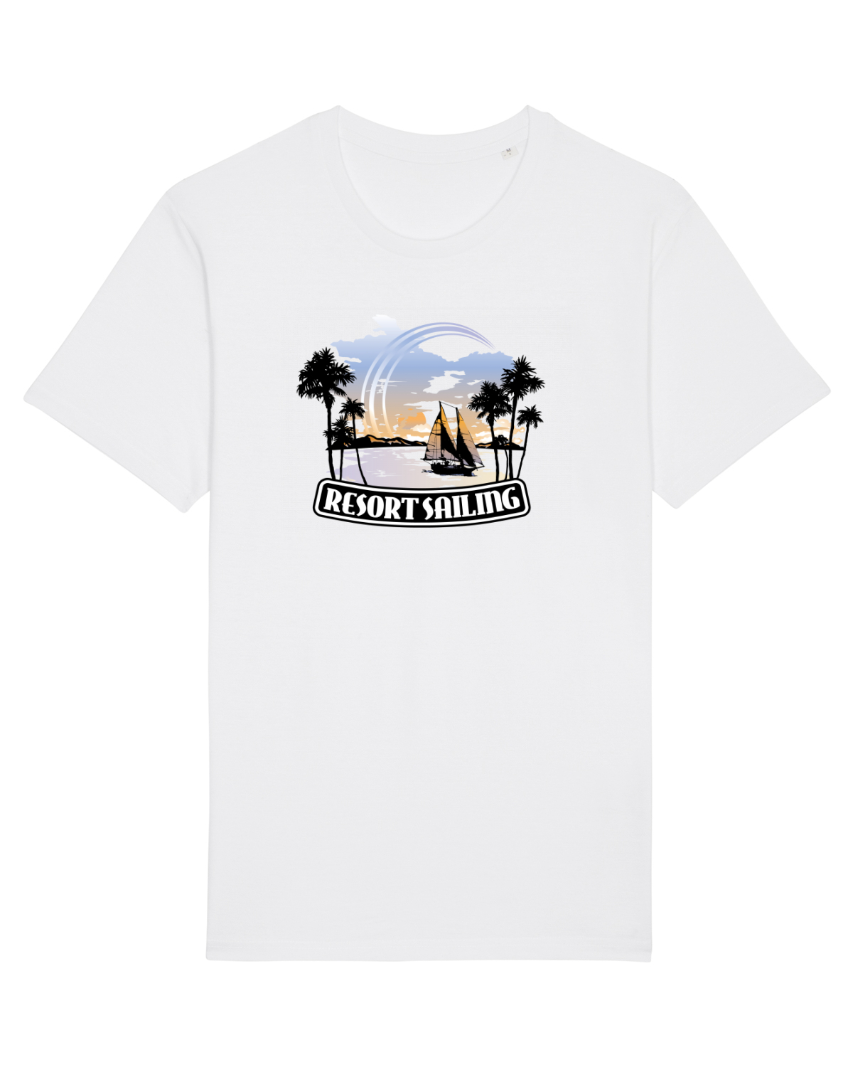Tricou mânecă scurtă Unisex Rocker White
