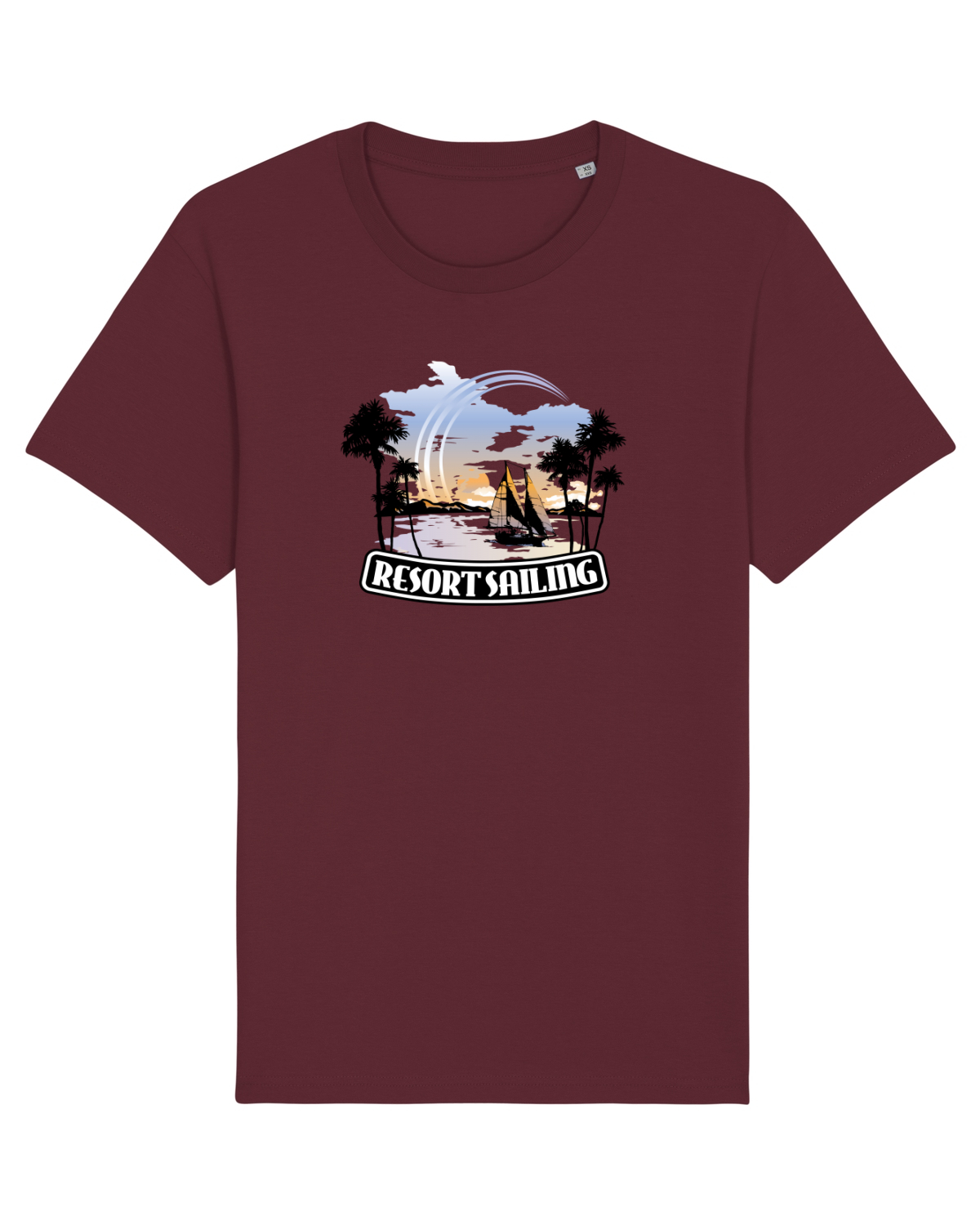 Tricou mânecă scurtă Unisex Rocker Burgundy