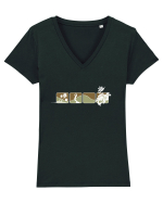 Island Surf Sport Tricou mânecă scurtă guler V Damă Evoker