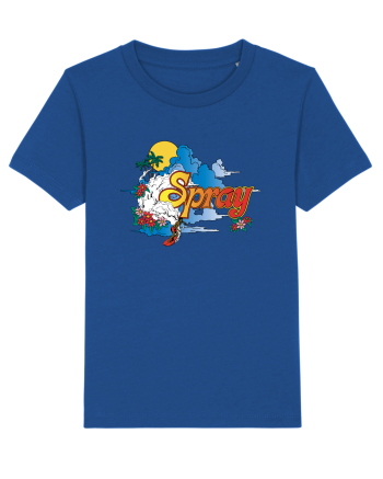 Spray Retro Flowers Majorelle Blue