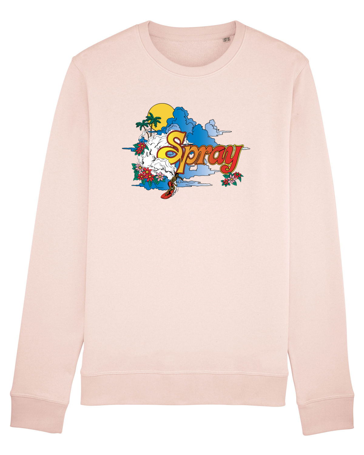 Bluză mânecă lungă Unisex Rise Candy Pink