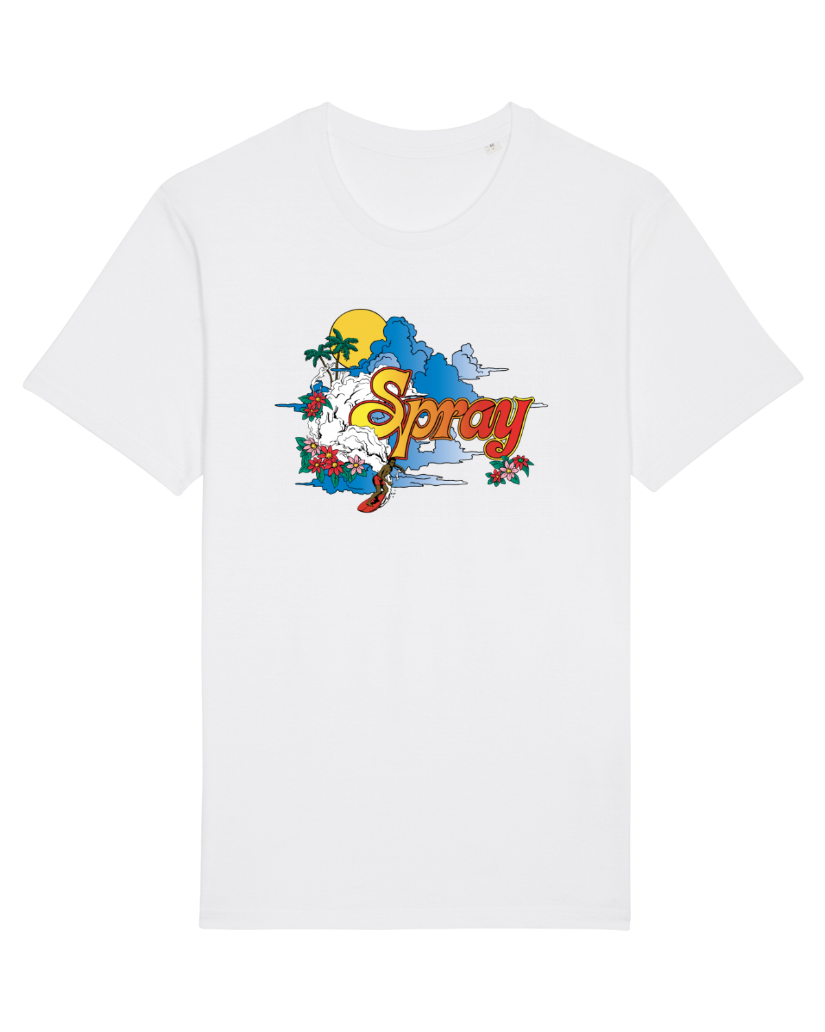 Tricou mânecă scurtă Unisex Rocker White