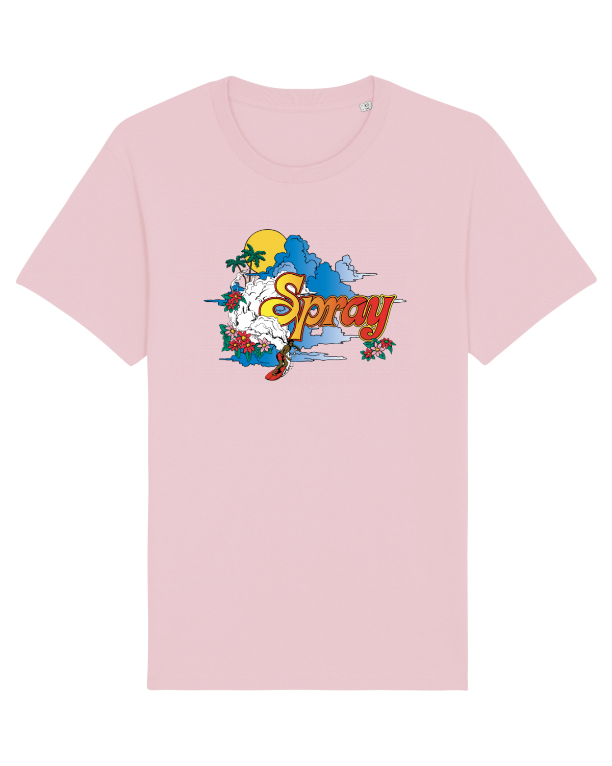 Tricou mânecă scurtă Unisex Rocker Cotton Pink