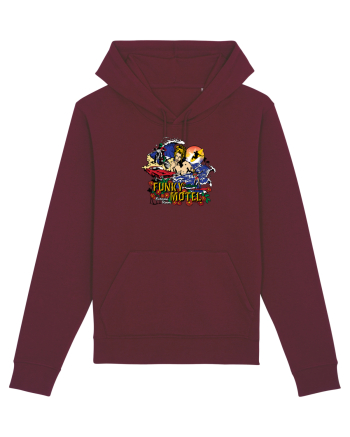 Funky Motel Retro Burgundy