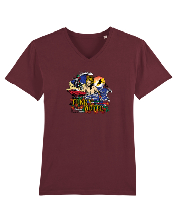 Funky Motel Retro Burgundy