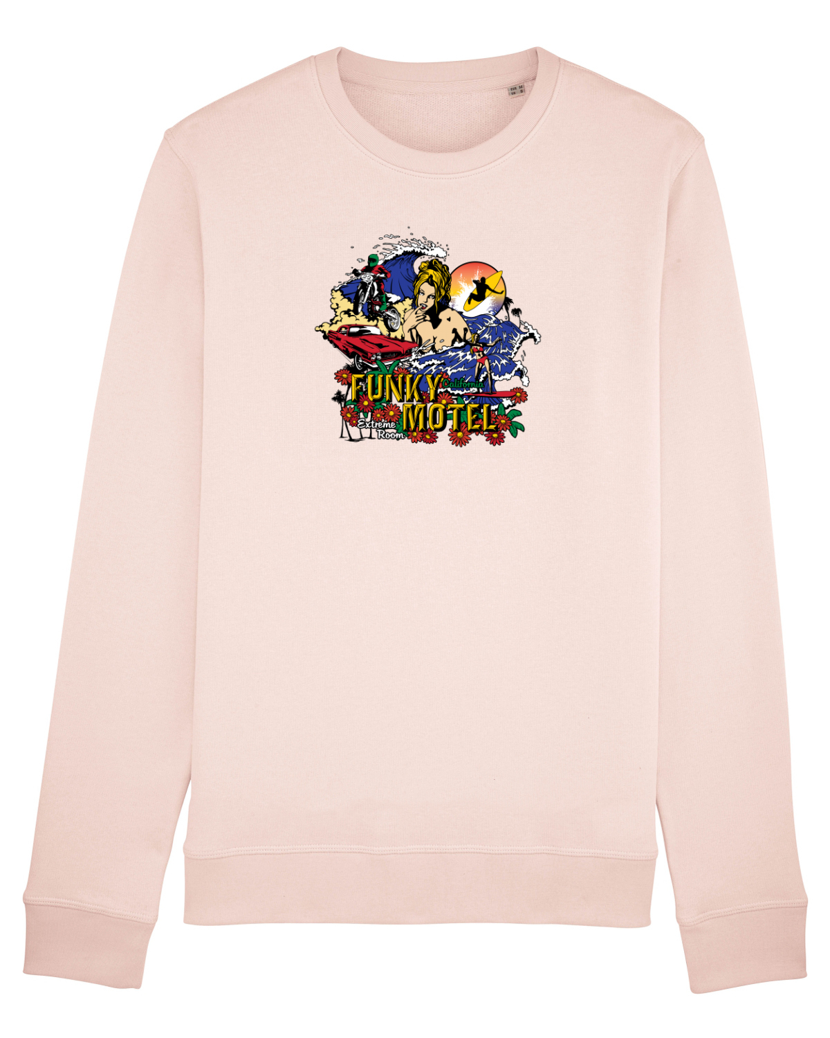Bluză mânecă lungă Unisex Rise Candy Pink
