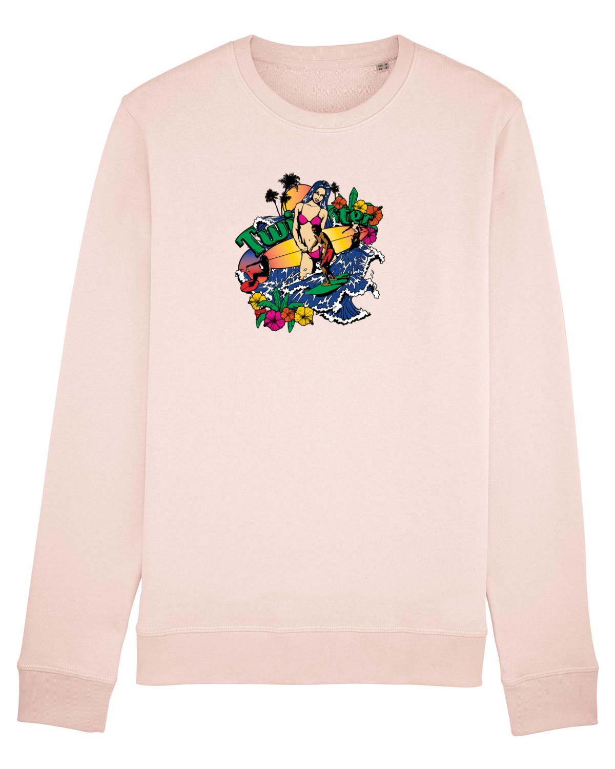Bluză mânecă lungă Unisex Rise Candy Pink