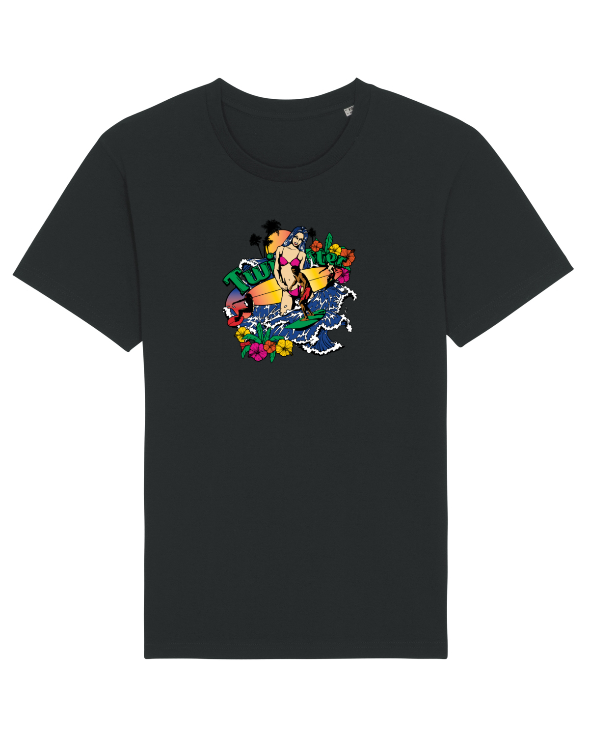 Tricou mânecă scurtă Unisex Rocker Black