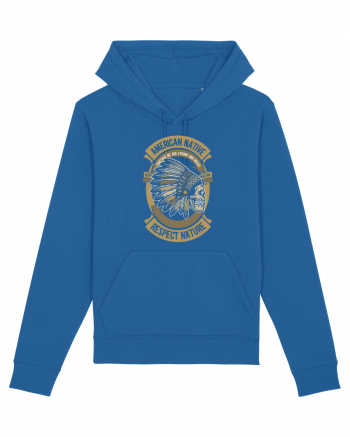 American Native Skull Royal Blue