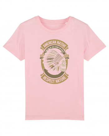 American Native Skull Cotton Pink