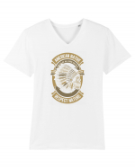 American Native Skull Tricou mânecă scurtă guler V Bărbat Presenter