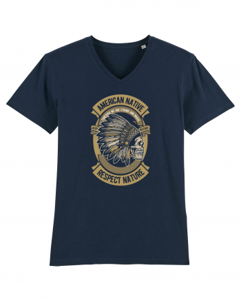 American Native Skull French Navy