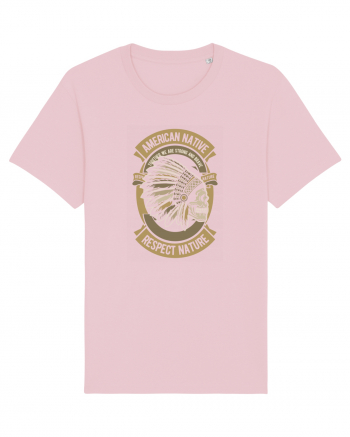 American Native Skull Cotton Pink