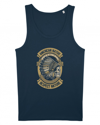 American Native Skull Navy