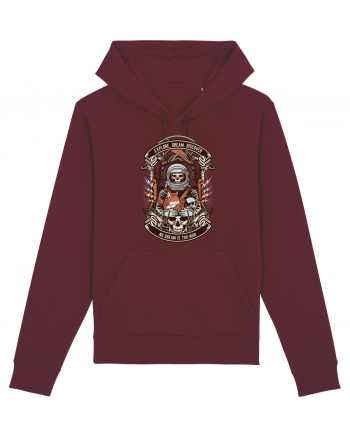 Astronaut Skull Burgundy