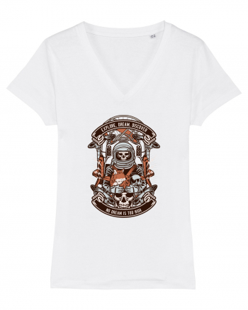 Astronaut Skull White