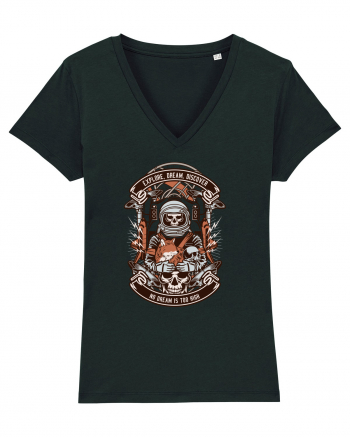 Astronaut Skull Black