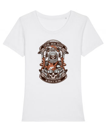 Astronaut Skull White