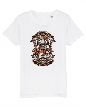 Astronaut Skull White