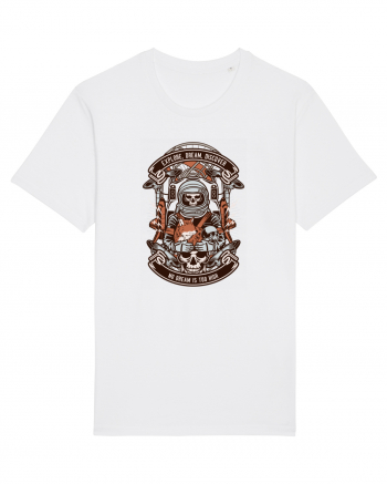 Astronaut Skull White