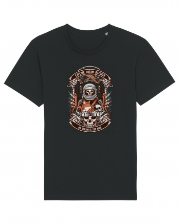 Astronaut Skull Black