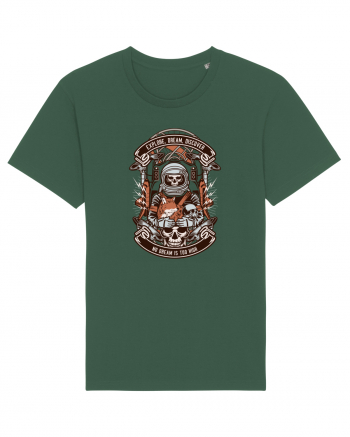 Astronaut Skull Bottle Green