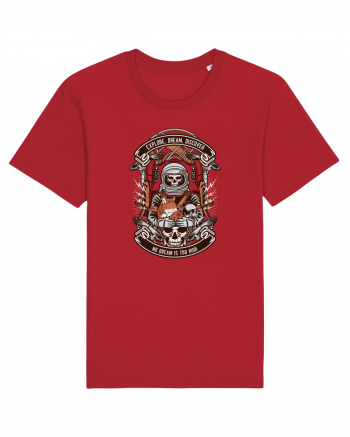 Astronaut Skull Red