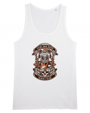 Astronaut Skull White