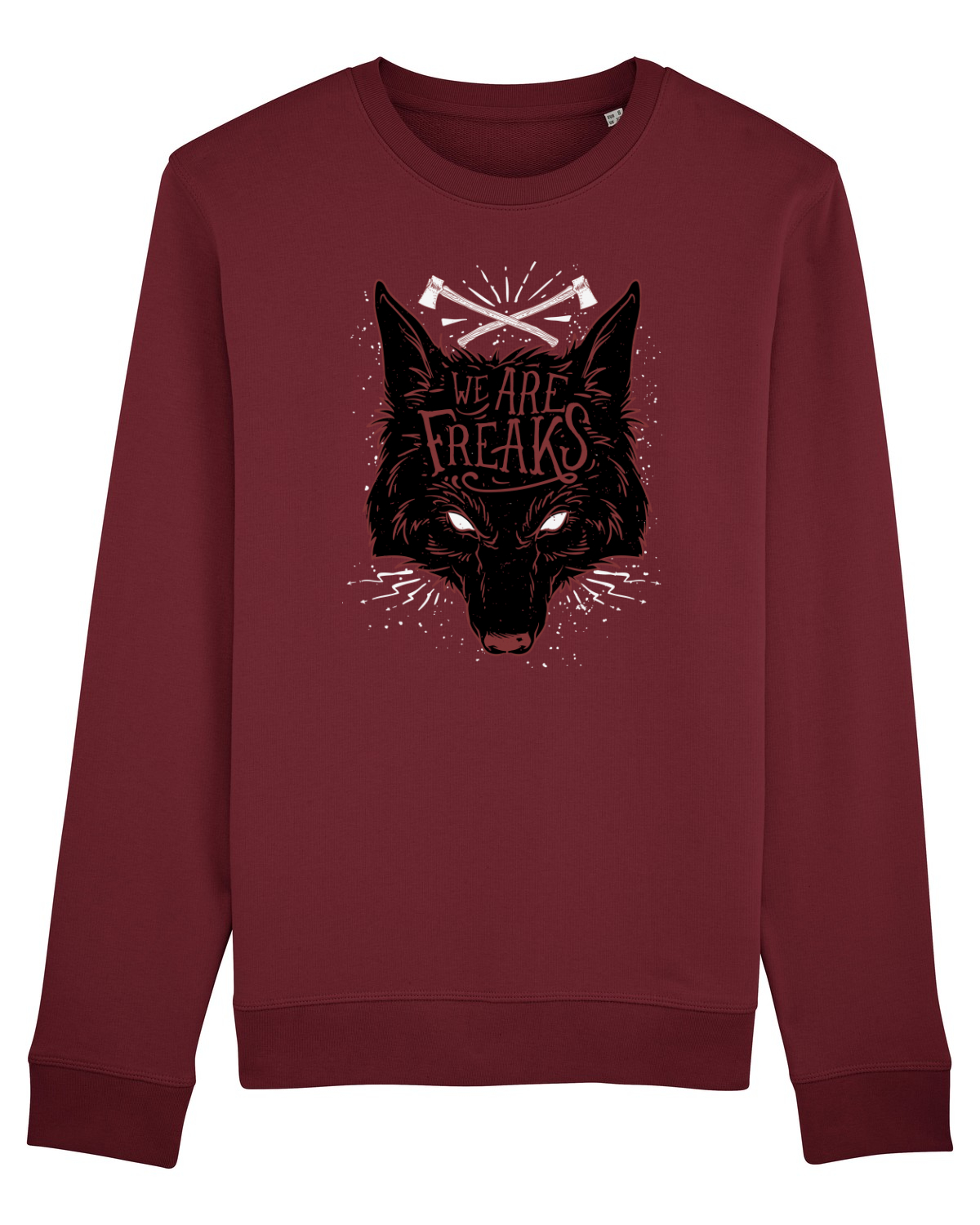 Bluză mânecă lungă Unisex Rise Burgundy