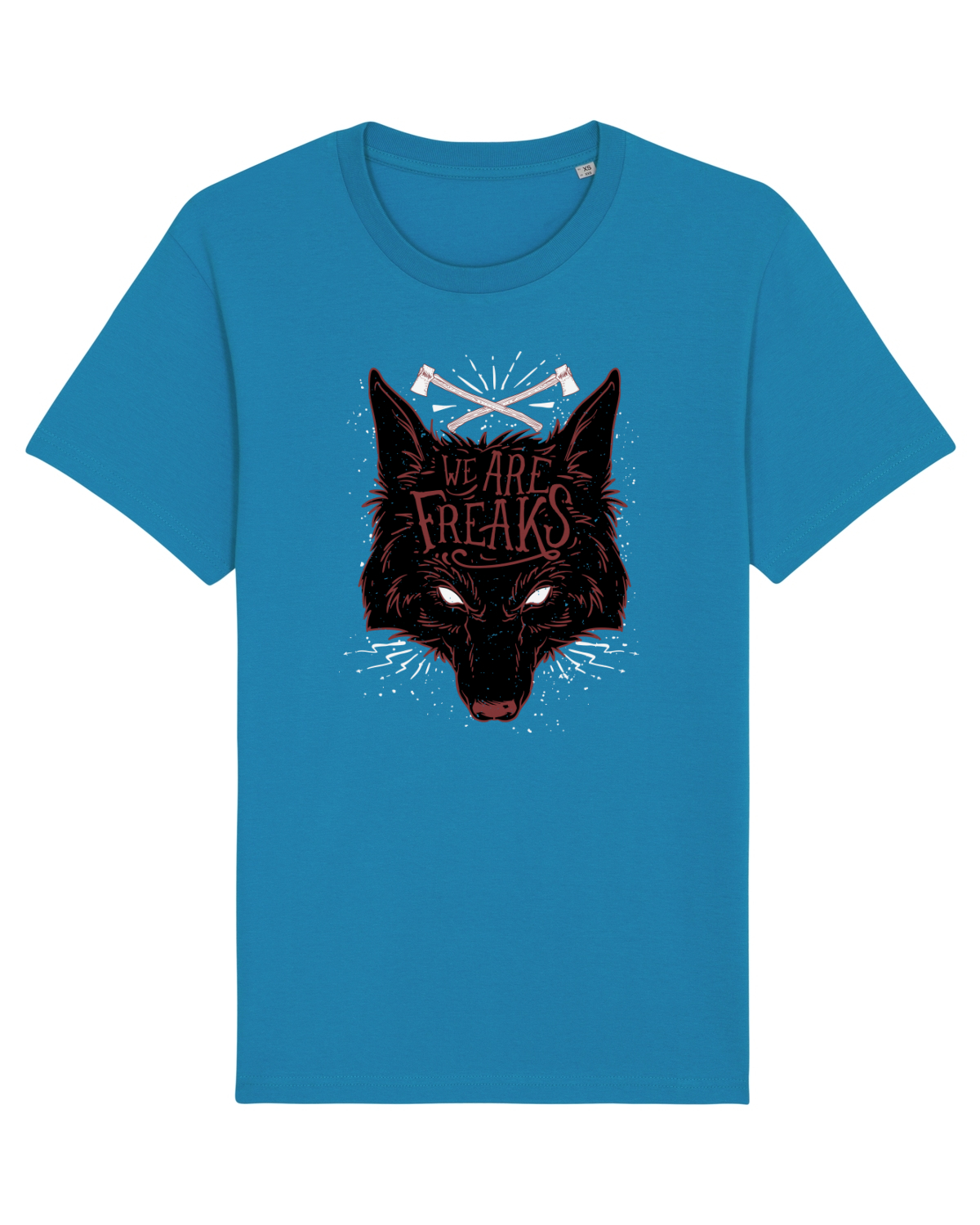 Tricou mânecă scurtă Unisex Rocker Azur