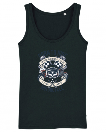 Born To Ride SKull Black