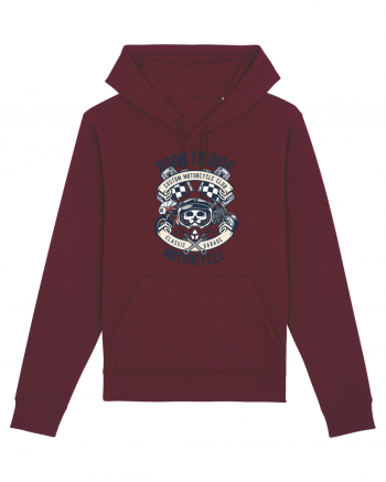 Born To Ride SKull Burgundy