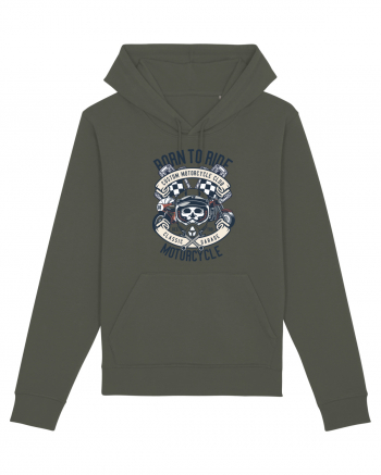 Born To Ride SKull Khaki