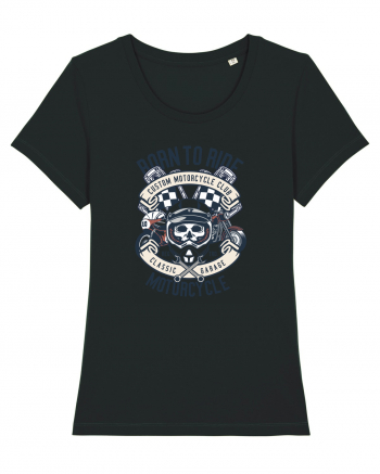 Born To Ride SKull Black