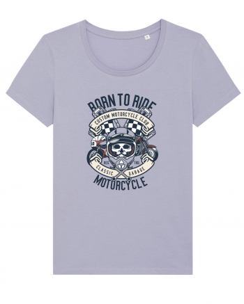 Born To Ride SKull Lavender