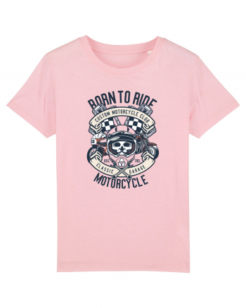 Born To Ride SKull Cotton Pink