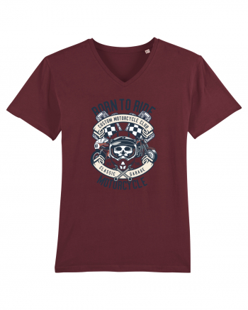 Born To Ride SKull Burgundy