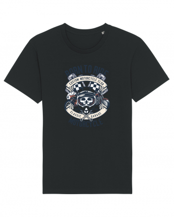 Born To Ride SKull Black