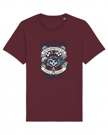 Born To Ride SKull Burgundy