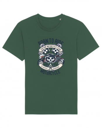 Born To Ride SKull Bottle Green