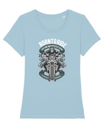 Born To Ride SKeleton Sky Blue