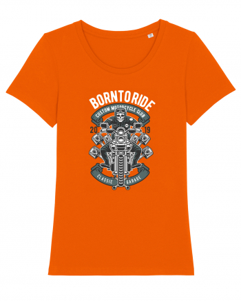 Born To Ride SKeleton Bright Orange