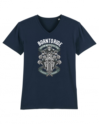 Born To Ride SKeleton French Navy