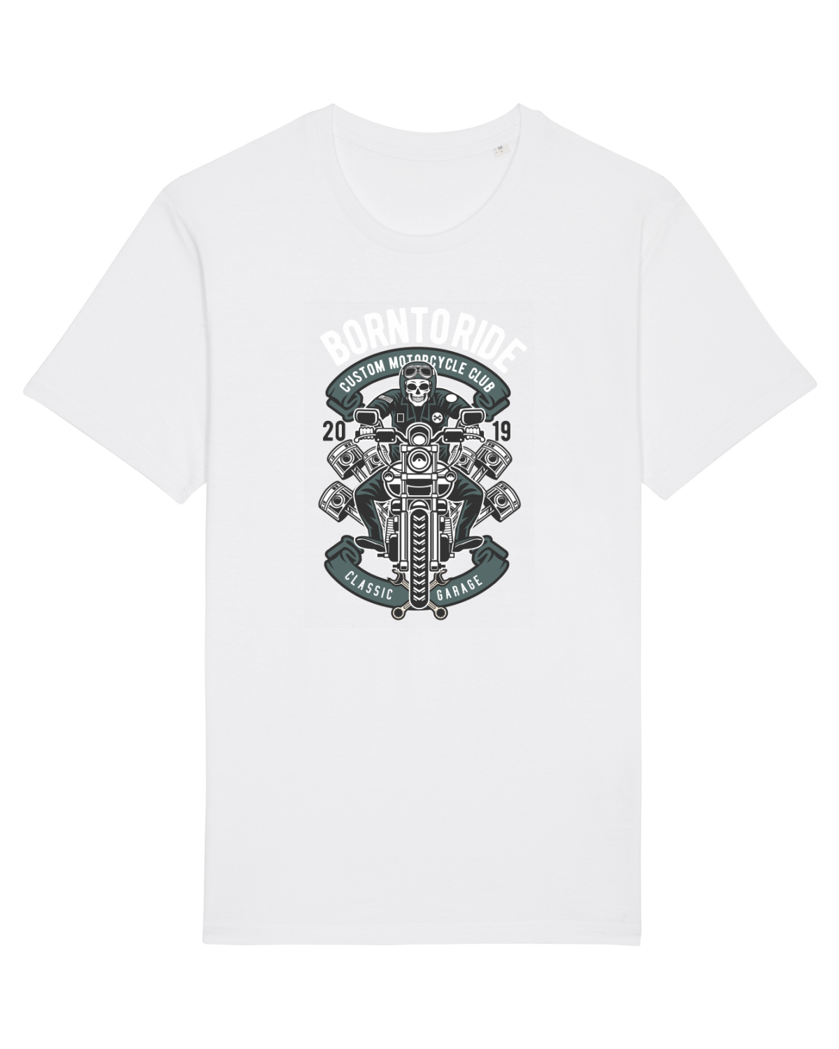 Tricou mânecă scurtă Unisex Rocker White