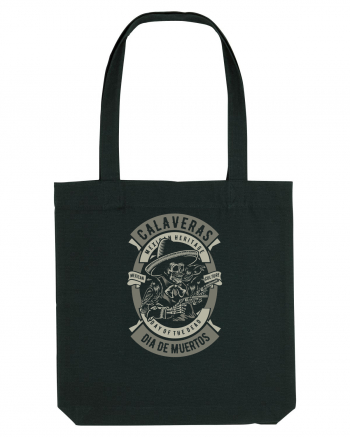 Dia De Muertos Gringo Skull Black
