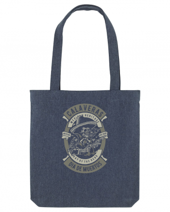 Dia De Muertos Gringo Skull Midnight Blue